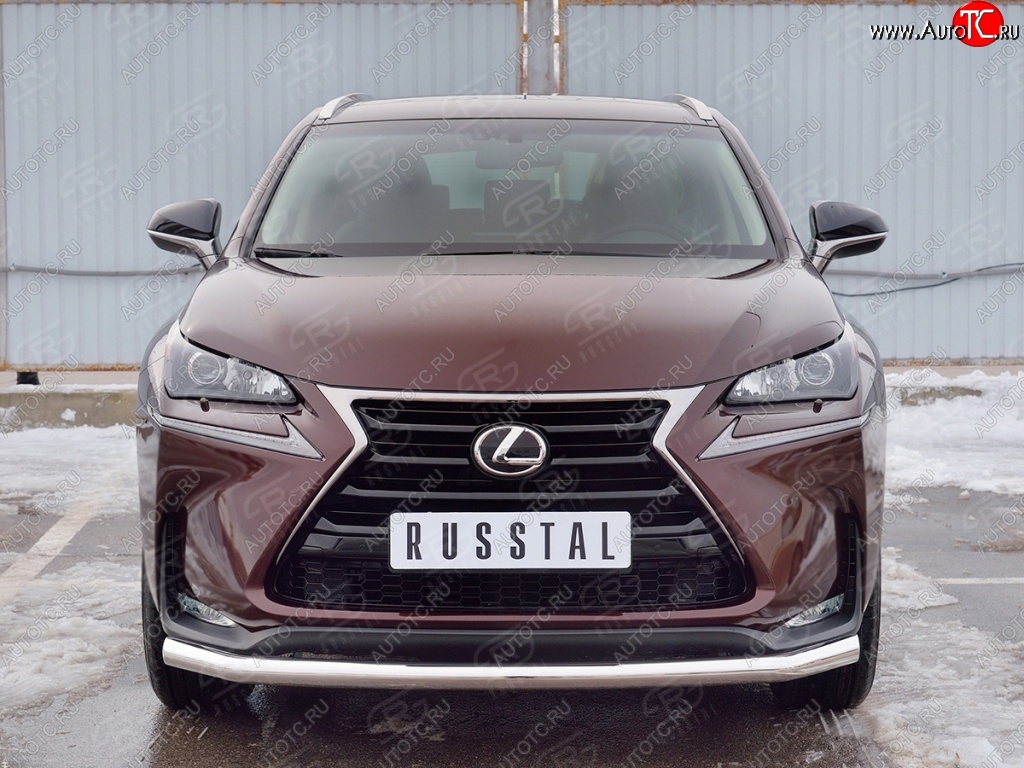 15 999 р. Защита переднего бампера (Ø63 мм, нержавейка) SLITKOFF  Lexus NX200  Z10 (2014-2017) дорестайлинг  с доставкой в г. Москва