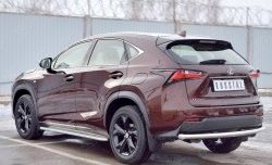 17 999 р. Защита заднего бампера (Ø63 мм, нержавейка) SLITKOFF Lexus NX200 Z10 дорестайлинг (2014-2017)  с доставкой в г. Москва. Увеличить фотографию 2