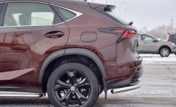 16 899 р. Защита заднего бампера (Ø63 мм уголки, нержавейка) SLITKOFF Lexus NX200 Z10 дорестайлинг (2014-2017)  с доставкой в г. Москва. Увеличить фотографию 3