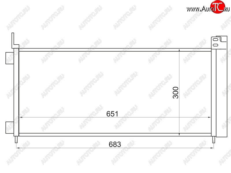 11 199 р. Радиатор кондиционера SAT  Lexus NX200  Z10 - NX300h  Z10  с доставкой в г. Москва