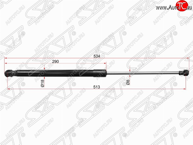 749 р. Левый упор капота SAT (газовый)  Lexus RX350  AL10 - RX450H  AL10  с доставкой в г. Москва