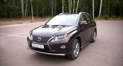 15 749 р. Одинарная защита переднего бампера диаметром 63 мм SLITKOFF Lexus RX350 AL10 дорестайлинг (2008-2012)  с доставкой в г. Москва. Увеличить фотографию 4