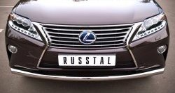 13 999 р. Одинарная защита переднего бампера диаметром 63 мм SLITKOFF  Lexus RX270  AL10 - RX450H  AL10  с доставкой в г. Москва. Увеличить фотографию 1