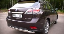 17 799 р. Защита заднего бампера (Ø63 и 42 мм, нержавейка) SLITKOFF Lexus RX270 AL10 дорестайлинг (2010-2012)  с доставкой в г. Москва. Увеличить фотографию 4