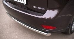 16 799 р. Одинарная защита заднего бампера из трубы диаметром 63 мм SLITKOFF Lexus RX270 AL10 дорестайлинг (2010-2012)  с доставкой в г. Москва. Увеличить фотографию 3