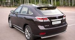 16 799 р. Одинарная защита заднего бампера из трубы диаметром 63 мм SLITKOFF Lexus RX270 AL10 дорестайлинг (2010-2012)  с доставкой в г. Москва. Увеличить фотографию 4