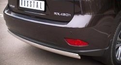 16 849 р. Защита заднего бампера (Ø75x42 мм, нержавейка) Russtal Lexus RX270 AL10 дорестайлинг (2010-2012)  с доставкой в г. Москва. Увеличить фотографию 3