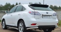 16 249 р. Защита заднего бампера (Ø63 мм, нержавейка) SLITKOFF Lexus RX270 AL10 дорестайлинг (2010-2012)  с доставкой в г. Москва. Увеличить фотографию 2