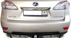 Фаркоп Лидер Плюс (c нерж. пластиной) Lexus RX350 AL10 дорестайлинг (2008-2012)