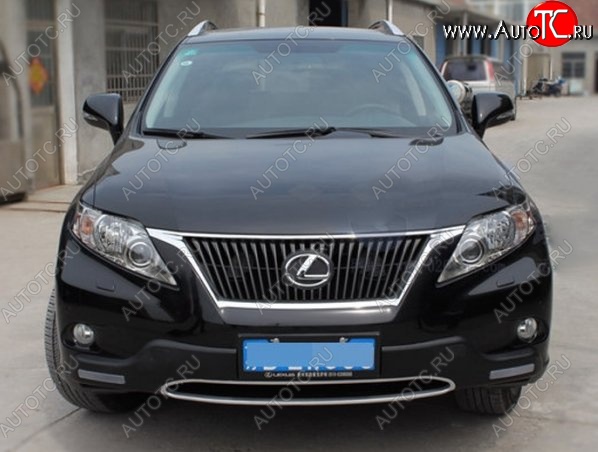 21 599 р. Накладка на передний бампер CT v2 v2 Lexus RX350 AL10 дорестайлинг (2008-2012) (Неокрашенная)  с доставкой в г. Москва