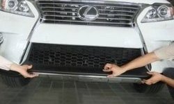 17 299 р. Накладка на передний бампер CT v3 v3  Lexus RX350  AL10 (2008-2012) дорестайлинг (Неокрашенная)  с доставкой в г. Москва. Увеличить фотографию 1