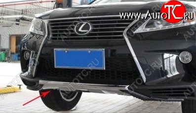 21 599 р. Накладка на передний бампер CT v4 v4 Lexus RX350 AL10 дорестайлинг (2008-2012) (Неокрашенная)  с доставкой в г. Москва