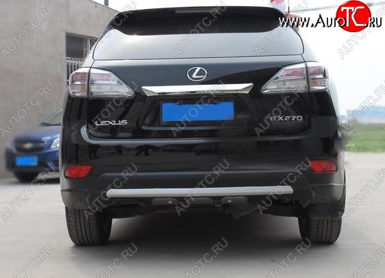 21 599 р. Накладка на задний бампер CT v3 Lexus RX350 AL10 дорестайлинг (2008-2012) (Неокрашенная)  с доставкой в г. Москва