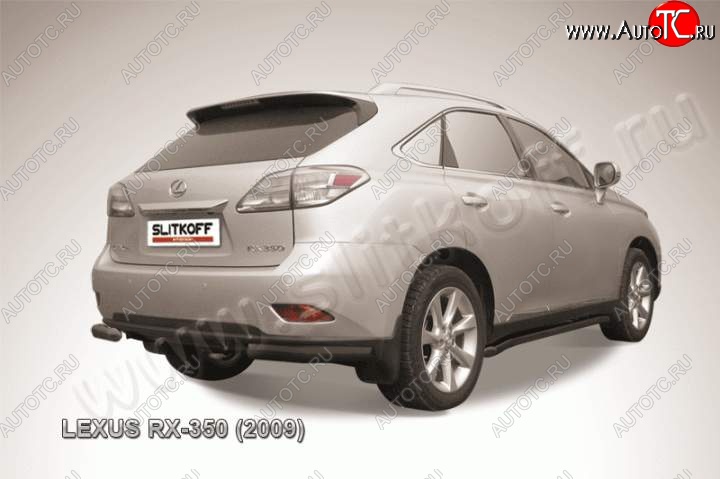 11 799 р. Уголки d76 Lexus RX350 AL10 дорестайлинг (2008-2012) (Цвет: серебристый)  с доставкой в г. Москва