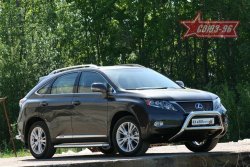 Защита переднего бампера Souz-96 (d76/76 и 60) Lexus RX450H AL10 дорестайлинг (2009-2012)