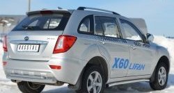 13 849 р. Защита порогов из круглой трубы диаметром 63 мм Russtal Lifan X60 дорестайлинг (2011-2015) (Защита порогов с со скосами на торцах (вариант 1))  с доставкой в г. Москва. Увеличить фотографию 5