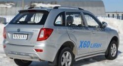 13 849 р. Защита порогов из круглой трубы диаметром 63 мм Russtal Lifan X60 дорестайлинг (2011-2015) (Защита порогов с со скосами на торцах (вариант 1))  с доставкой в г. Москва. Увеличить фотографию 9