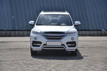 17 999 р. Защита переднего бампера Petroil Tuning (d51, волна) Lifan X60 2-ой рестайлинг (2016-2025) (Нержавеющая полированная сталь)  с доставкой в г. Москва. Увеличить фотографию 4