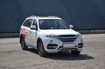 17 999 р. Защита переднего бампера Petroil Tuning (d51, волна) Lifan X60 2-ой рестайлинг (2016-2025) (Нержавеющая полированная сталь)  с доставкой в г. Москва. Увеличить фотографию 5