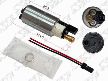 1 639 р. Насос топливный SAT (12V, 3BAR, 1,6 / 1,8 / 2,0) Mazda 2/Demio DE дорестайлинг (2007-2011)  с доставкой в г. Москва. Увеличить фотографию 1