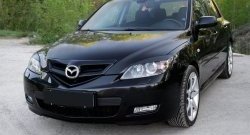 799 р. Реснички на фары RA Mazda 3/Axela BK дорестайлинг, хэтчбэк (2003-2006) (Неокрашенные)  с доставкой в г. Москва. Увеличить фотографию 3