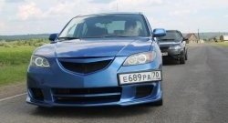 8 499 р. Передний бампер Mazda Speed Mazda 3/Axela BK дорестайлинг седан (2003-2006) (Неокрашенный)  с доставкой в г. Москва. Увеличить фотографию 2