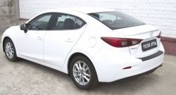 969 р. Накладка на задний бампер RA  Mazda 3/Axela  BM (2013-2016) дорестайлинг седан  с доставкой в г. Москва. Увеличить фотографию 4