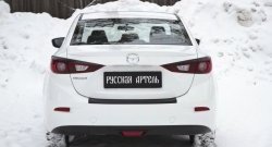 979 р. Реснички на фонари RA Mazda 3/Axela BM дорестайлинг седан (2013-2016) (Неокрашенные)  с доставкой в г. Москва. Увеличить фотографию 6