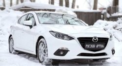 879 р. Реснички на фары RA Mazda 3/Axela BM дорестайлинг седан (2013-2016) (Неокрашенные)  с доставкой в г. Москва. Увеличить фотографию 6