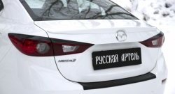 979 р. Реснички на фонари RA Mazda 3/Axela BM дорестайлинг седан (2013-2016) (Неокрашенные)  с доставкой в г. Москва. Увеличить фотографию 5