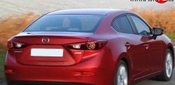 1 699 р. Лип спойлер M-VRS Mazda 3/Axela BM дорестайлинг седан (2013-2016) (Неокрашенный)  с доставкой в г. Москва. Увеличить фотографию 3