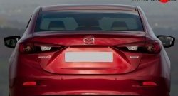 1 699 р. Лип спойлер M-VRS Mazda 3/Axela BM дорестайлинг седан (2013-2016) (Неокрашенный)  с доставкой в г. Москва. Увеличить фотографию 2