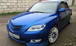 689 р. Реснички на фары Лодочки Mazda 3/Axela BK дорестайлинг, хэтчбэк (2003-2006) (Неокрашенные)  с доставкой в г. Москва. Увеличить фотографию 4