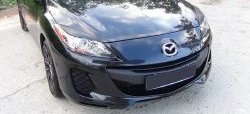 1 099 р. Реснички на фары RA  Mazda 3/Axela  BL (2009-2013) дорестайлинг седан, дорестайлинг, хэтчбэк 5 дв., рестайлинг седан, рестайлинг, хэтчбэк (Неокрашенные)  с доставкой в г. Москва. Увеличить фотографию 2