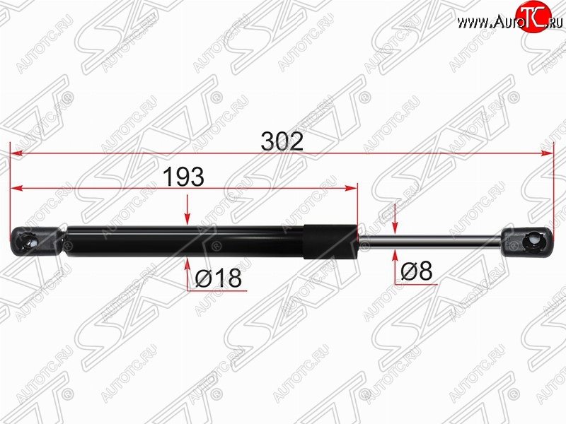 549 р. Газовый упор крышки багажника SAT  Mazda 3/Axela  BL (2009-2013) дорестайлинг седан, рестайлинг седан  с доставкой в г. Москва