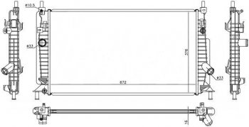 7 499 р. Радиатор двигателя (пластинчатый, 1,6M/2,0/2,3, МКПП/АКПП) SAT Mazda 3/Axela BL дорестайлинг седан (2009-2011)  с доставкой в г. Москва. Увеличить фотографию 1