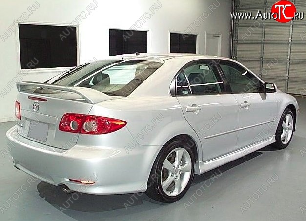 6 599 р. Пороги накладки CT Mazda 6 GG седан дорестайлинг (2002-2005) (Неокрашенные)  с доставкой в г. Москва