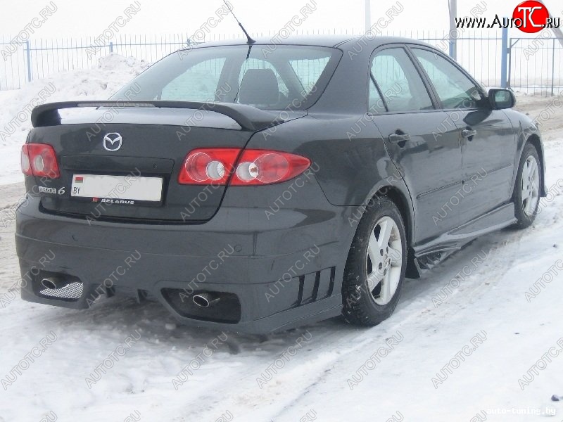 7 599 р. Задний бампер ST Mazda 6 GG седан дорестайлинг (2002-2005)  с доставкой в г. Москва