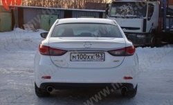 4 999 р. Козырёк на заднее стекло Boomer Design  Mazda 6  GJ (2012-2018) дорестайлинг седан, 1-ый рестайлинг седан (Неокрашенный)  с доставкой в г. Москва. Увеличить фотографию 4