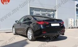 5 199 р. Лип спойлер Boomer Design Mazda 6 GJ дорестайлинг седан (2012-2015) (Неокрашенный)  с доставкой в г. Москва. Увеличить фотографию 3