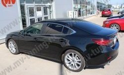 5 199 р. Лип спойлер Boomer Design Mazda 6 GJ дорестайлинг седан (2012-2015) (Неокрашенный)  с доставкой в г. Москва. Увеличить фотографию 4