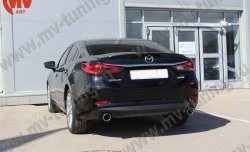 5 199 р. Лип спойлер Boomer Design Mazda 6 GJ дорестайлинг седан (2012-2015) (Неокрашенный)  с доставкой в г. Москва. Увеличить фотографию 5