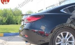 5 199 р. Лип спойлер Boomer Design Mazda 6 GJ дорестайлинг седан (2012-2015) (Неокрашенный)  с доставкой в г. Москва. Увеличить фотографию 6