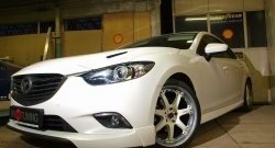 47 899 р. Капот пластиковый (с прорезаными жабрами) SkyActivSport MV-Tuning Mazda 6 GJ 1 рестайлинг универсал (2015-2018) (Неокрашенный)  с доставкой в г. Москва. Увеличить фотографию 7