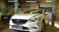 47 899 р. Капот пластиковый (с прорезаными жабрами) SkyActivSport MV-Tuning  Mazda 6  GJ (2012-2024) дорестайлинг седан, дорестайлинг универсал, 1 рестайлинг универсал, 1-ый рестайлинг седан, 2-ой рестайлинг седан, 2-ой рестайлинг универсал (Неокрашенный)  с доставкой в г. Москва. Увеличить фотографию 8