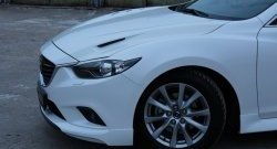 47 899 р. Капот пластиковый (с прорезаными жабрами) SkyActivSport MV-Tuning Mazda 6 GJ 1 рестайлинг универсал (2015-2018) (Неокрашенный)  с доставкой в г. Москва. Увеличить фотографию 9