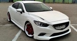 47 899 р. Капот пластиковый (с прорезаными жабрами) SkyActivSport MV-Tuning  Mazda 6  GJ (2012-2024) дорестайлинг седан, дорестайлинг универсал, 1 рестайлинг универсал, 1-ый рестайлинг седан, 2-ой рестайлинг седан, 2-ой рестайлинг универсал (Неокрашенный)  с доставкой в г. Москва. Увеличить фотографию 5