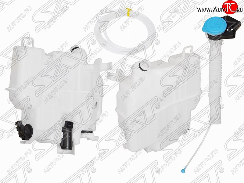5 299 р. Бачок омывателей SAT (с горловиной, 2-мя моторами и датчиком уровня, большой) Mazda 6 GJ дорестайлинг седан (2012-2015)  с доставкой в г. Москва