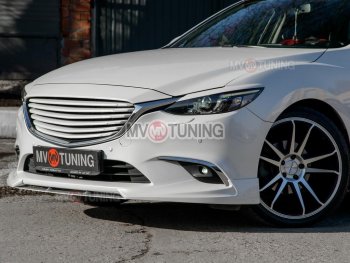 8 999 р. Решетка радиатора MV tuning  Mazda 6  GJ (2015-2018) 1 рестайлинг универсал, 1-ый рестайлинг седан (Неокрашенная)  с доставкой в г. Москва. Увеличить фотографию 7