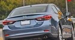 2 699 р. Лип спойлер M-VRS Mazda 6 GJ дорестайлинг седан (2012-2015) (Неокрашенный)  с доставкой в г. Москва. Увеличить фотографию 3